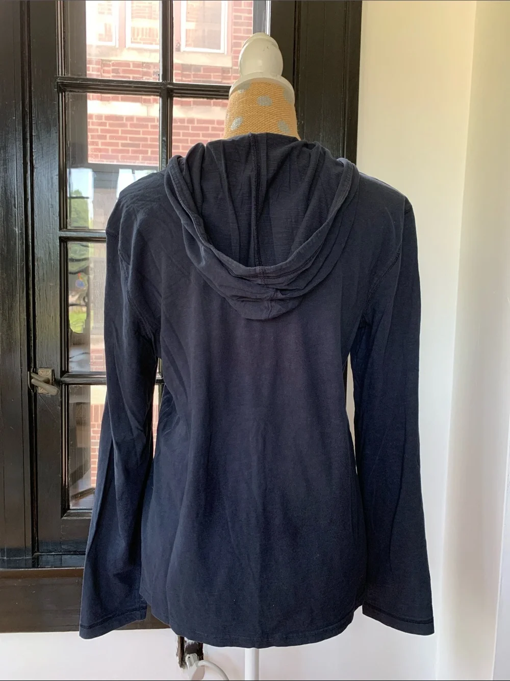 A/X Armani Exchange Navy Blue Long Sleeve Hooded Top